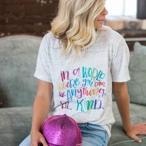 Womens Graphic Tee - Be Kind Shirt